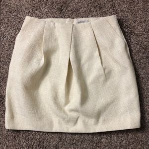 Cream High-Waisted Skirt